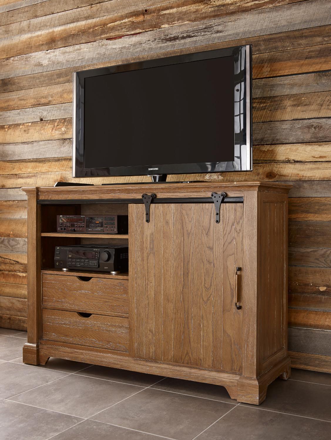 Kincaid Furniture Stone Ridge Transitional Rustic Sliding Barn Door